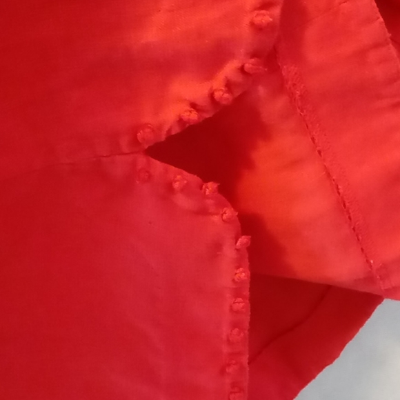 ♥️J. Crew 100% Linen Bright Orange 00/XXS - Picture 10 of 14